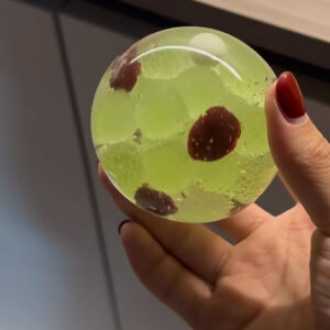 Crystal Grape ball with Plum Squishy Fidget Toy