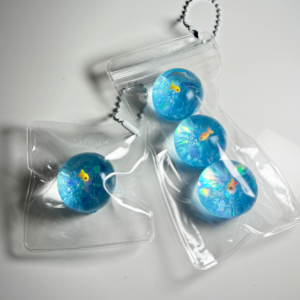 Little Fish Squishy Ball Keychain Fidget Toy