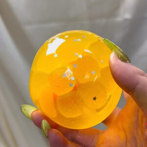 Orange Crystal ball Squishy Fidget Toy