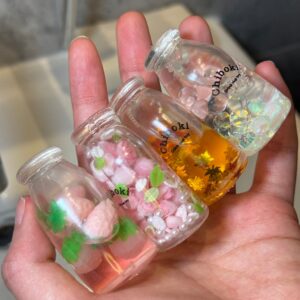 Mini Squishy Bottle KeyChain Sensory Bottle Fidget Toy